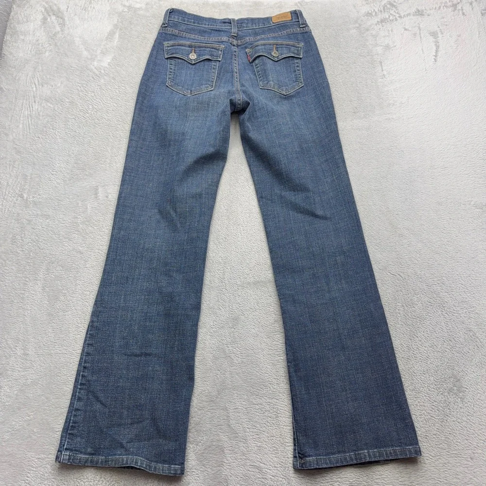 Levi's Jeans Womens 8M Blue Perfectly Slimming Boot Cut 512 Flap Pocket Denim